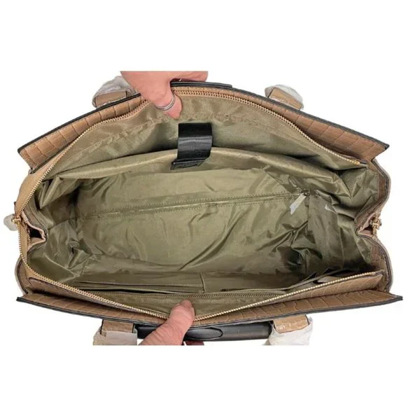WINSDOR Rolling Laptop Bag for Women Tote Briefcase Travel or Overnight Bag